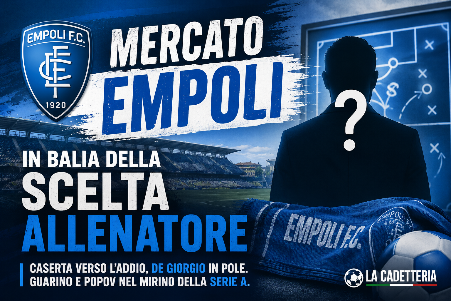 Calciomercato Empoli: De Giorgio in pole, Caserta verso l’addio